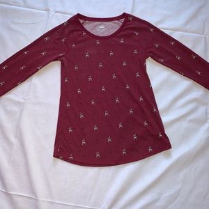 Red long sleeve shirt